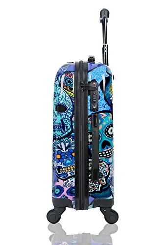 Carry-On Cabin Luggage 55X35X20 Suitcase 20 Inch Approved Lightweight 4 Wheel Hard Case Kids