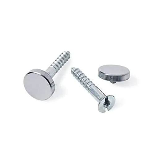 Fastpak Value Pack Mirror Screws Flat Chrome 4pk