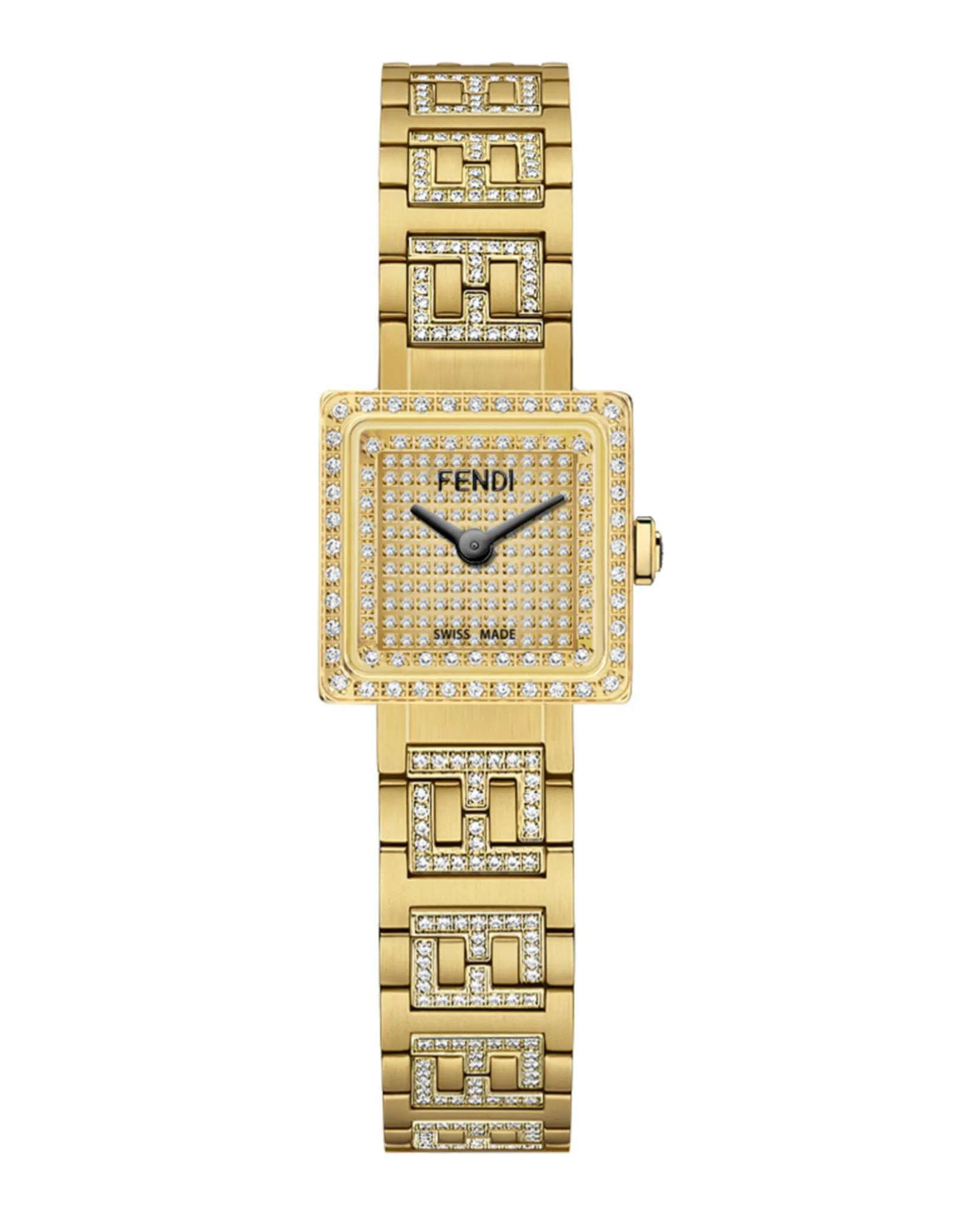 Forever Fendi Square Diamond Watch