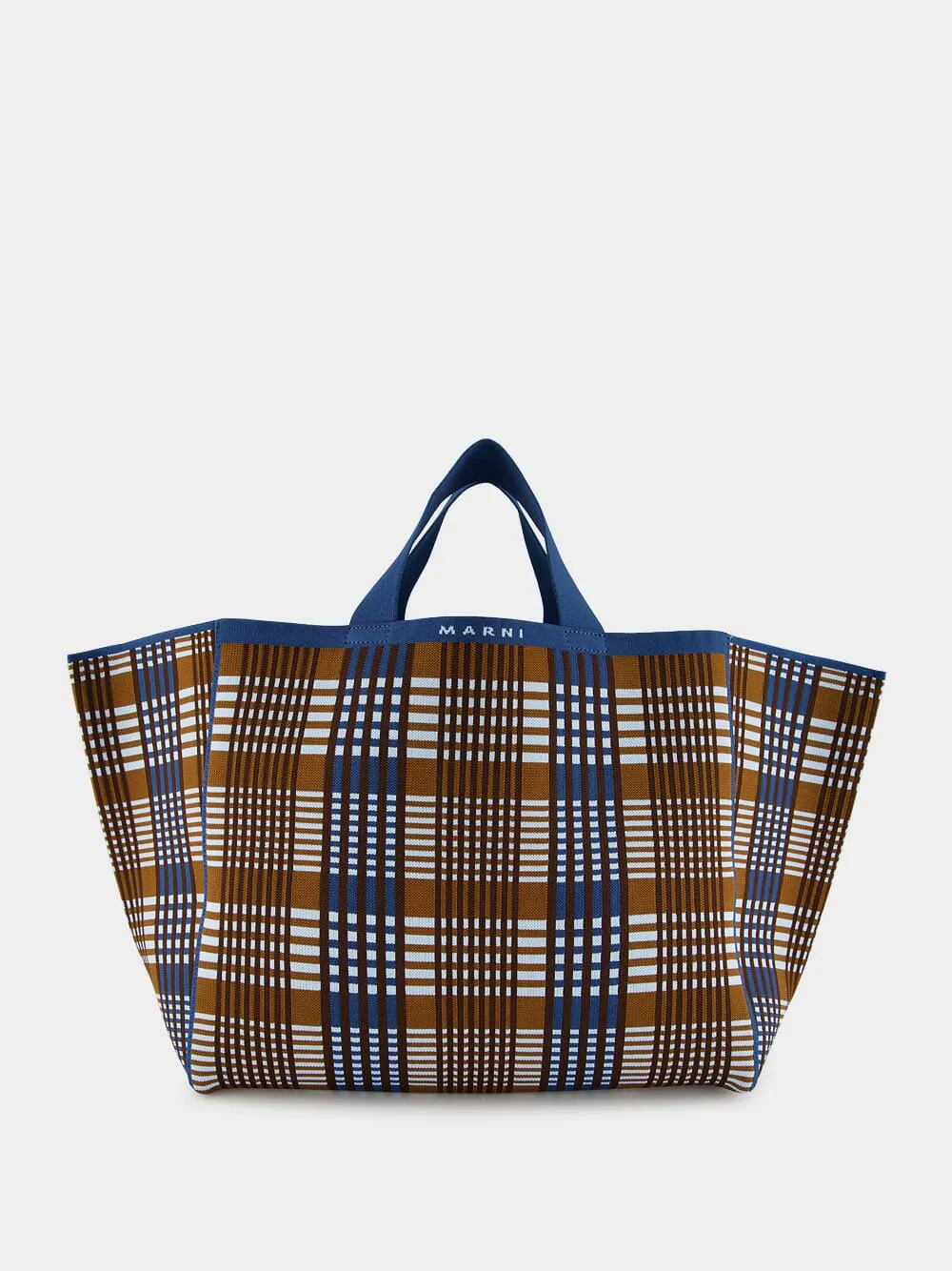 Jacquard Check Sillo Shopper
