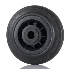 LAG Black Rubber Quiet Operation, Shock Absorbing Trolley Wheel, 75kg