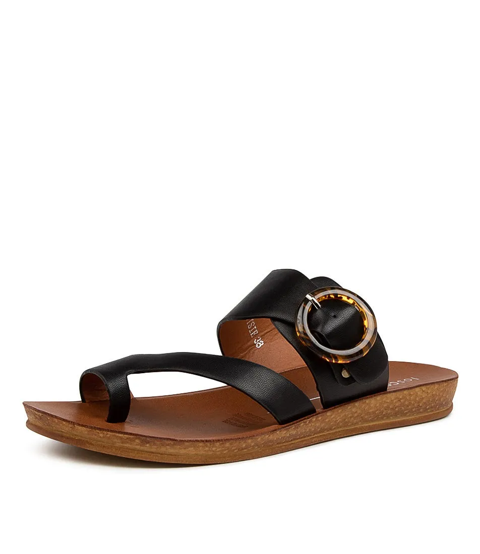 LOS CABOS Dotsie Black Smooth