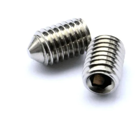 M3 x 20mm Socket Cone Point Grub Screws (DIN 914) - A2 Stainless Steel