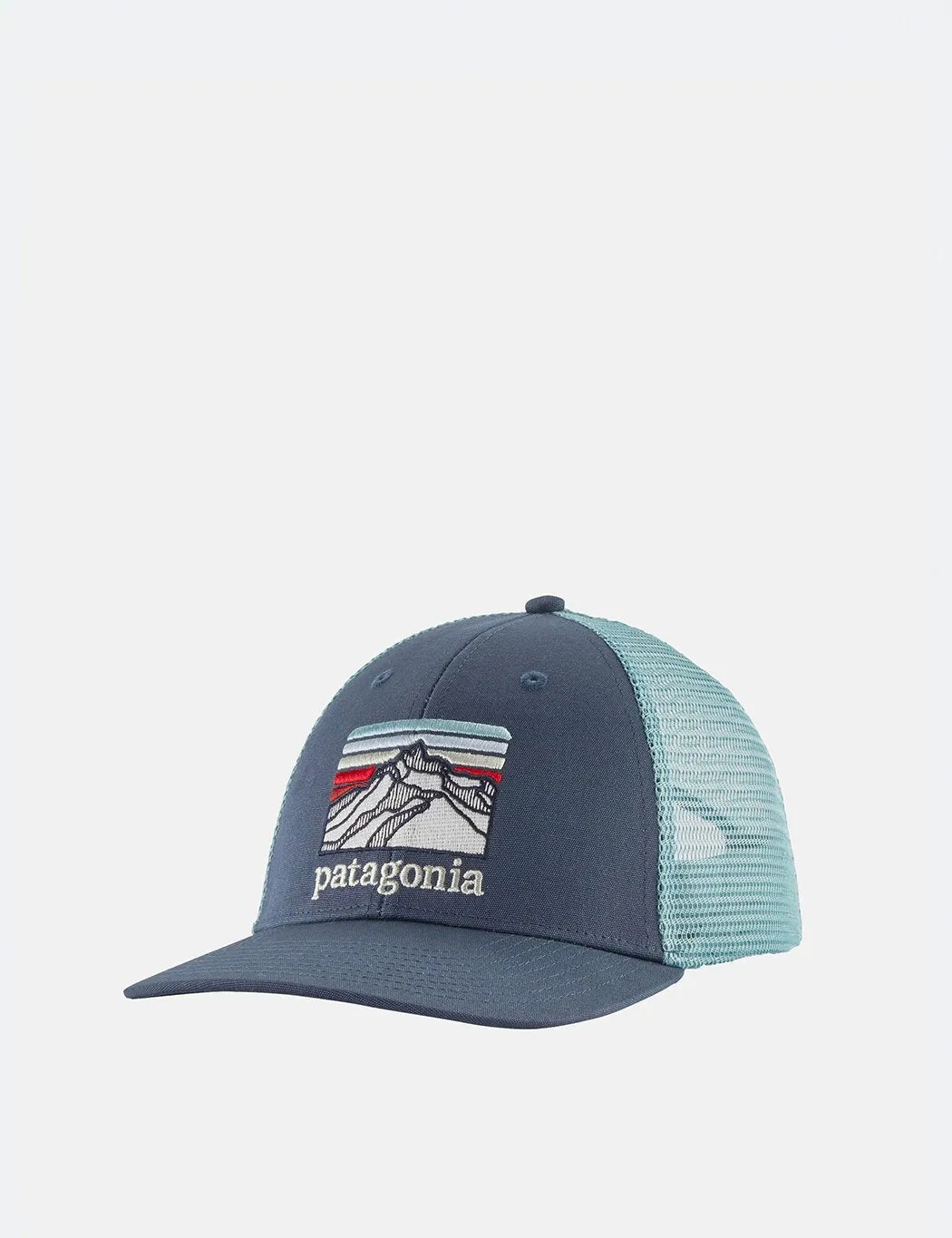 Patagonia Line Logo Ridge LoPro Trucker Hat - Dolomite Blue