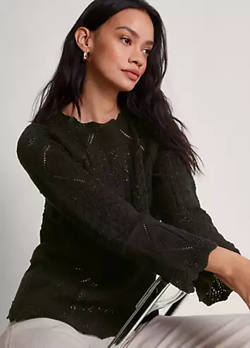 Pax Pointelle Jumper by Monsoon | Look Again