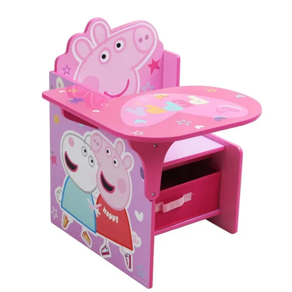 Peppa Pig Chair and Desk with Storage Bin