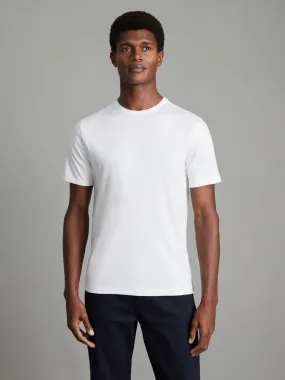 Reiss Vetiver Day Mercerised Cotton Crew Neck T-Shirt