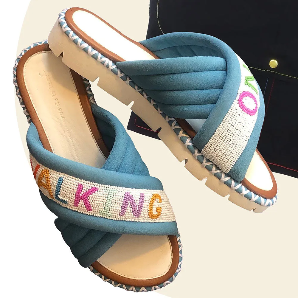    Rue de la Lune - Walking On Air sandals - Blue