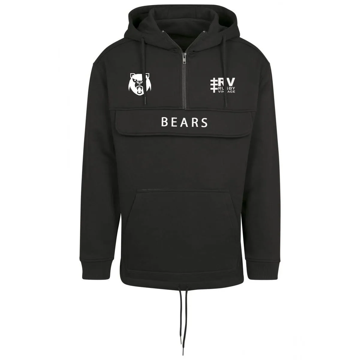 Rugby Vintage - Russia Bears Anorak Hoodie - Black