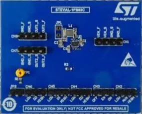 STMicroelectronics Evaluation Board Based on ST1PS02DQTR 400 mA Nano-Quiescent Synchronous Step-Down Converter with AUX