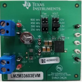Texas Instruments LMZM33603 Evaluation Board DC-DC Converter for LMZM33603 for LMZM33603