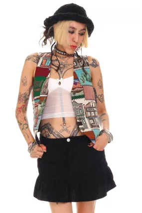 Vintage 90's Stores Patchwork Vest - S/M