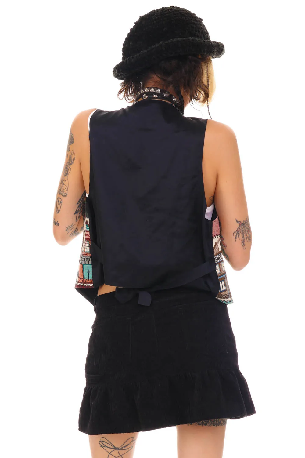Vintage 90's Stores Patchwork Vest - S/M