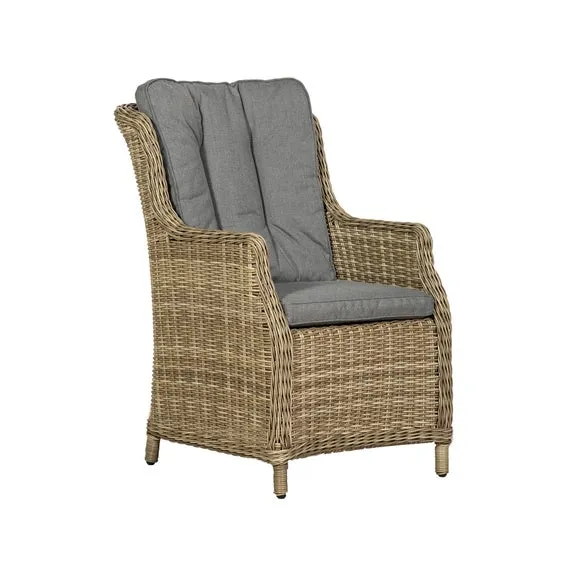 Wentworth 6 Seater Round Highback Comfort Dining Set