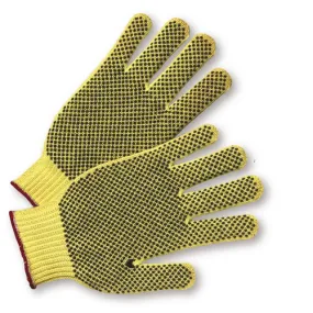West Chester Protective Gear 35KDBSj Xlarge PVC-Dotted On Both Sides 100% Kevlar Gloves, Cut Resistant Glove, A3