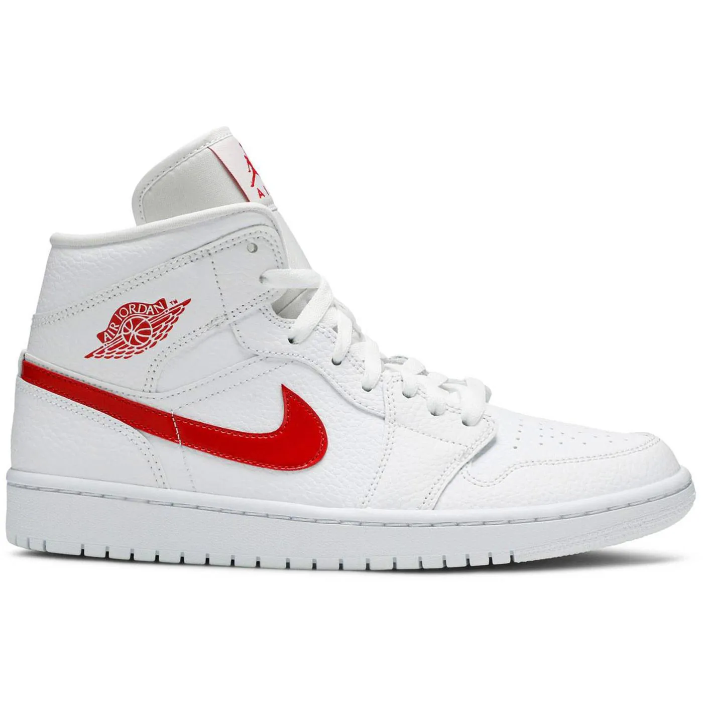 Wmns Air Jordan 1 Mid 'White University Red'