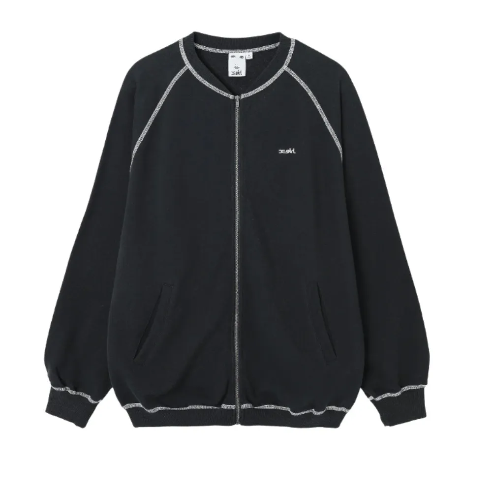 X-girl  |Casual Style Street Style Long Sleeves Plain Cotton
